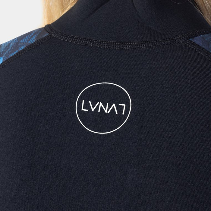 2024 Gul Womens Luna7 Front Zip SUP Wetsuit Jacket LA6301-C1 - Nu Wave Camo / Black